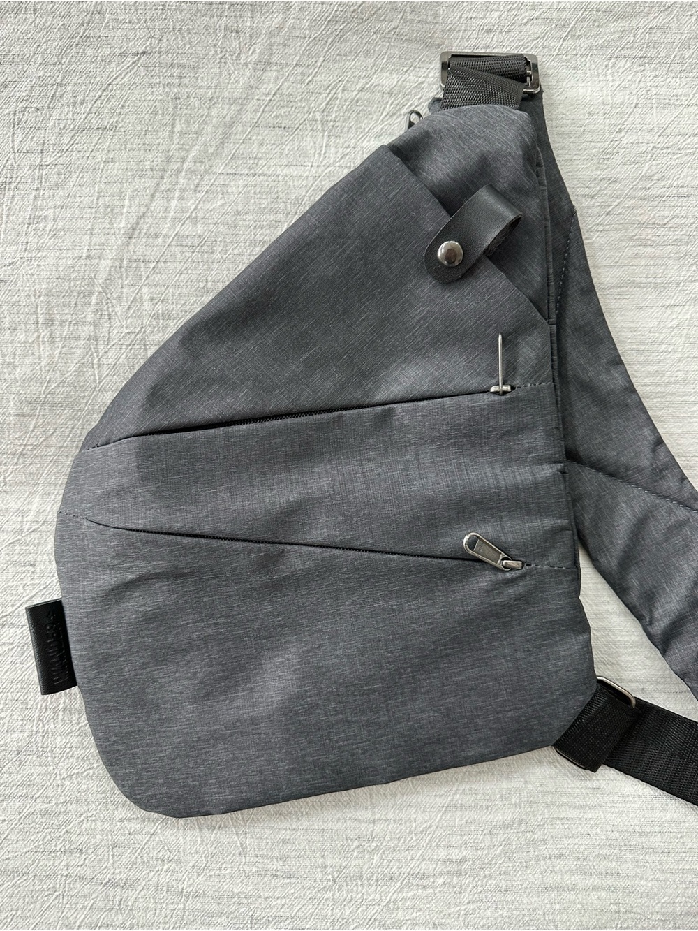 Wander+ Anti Theft Grey Crossbody Sling Bag - Compact Everyday Carry